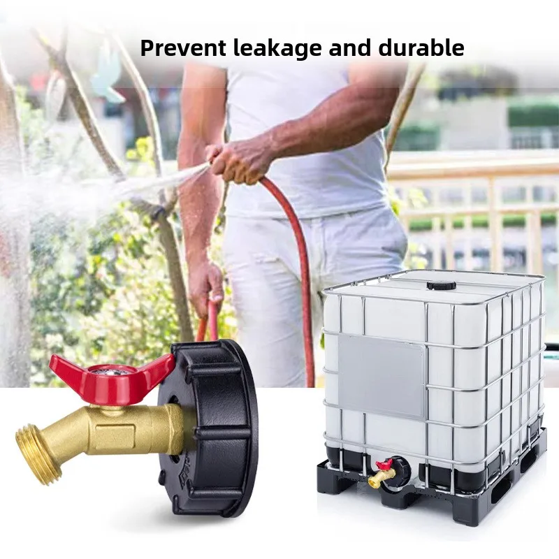 IBC Tote Tank Adapter Male Thread Drain Hose Connector Faucet Tap Valve Fitting Part Tank Faucet Adapter