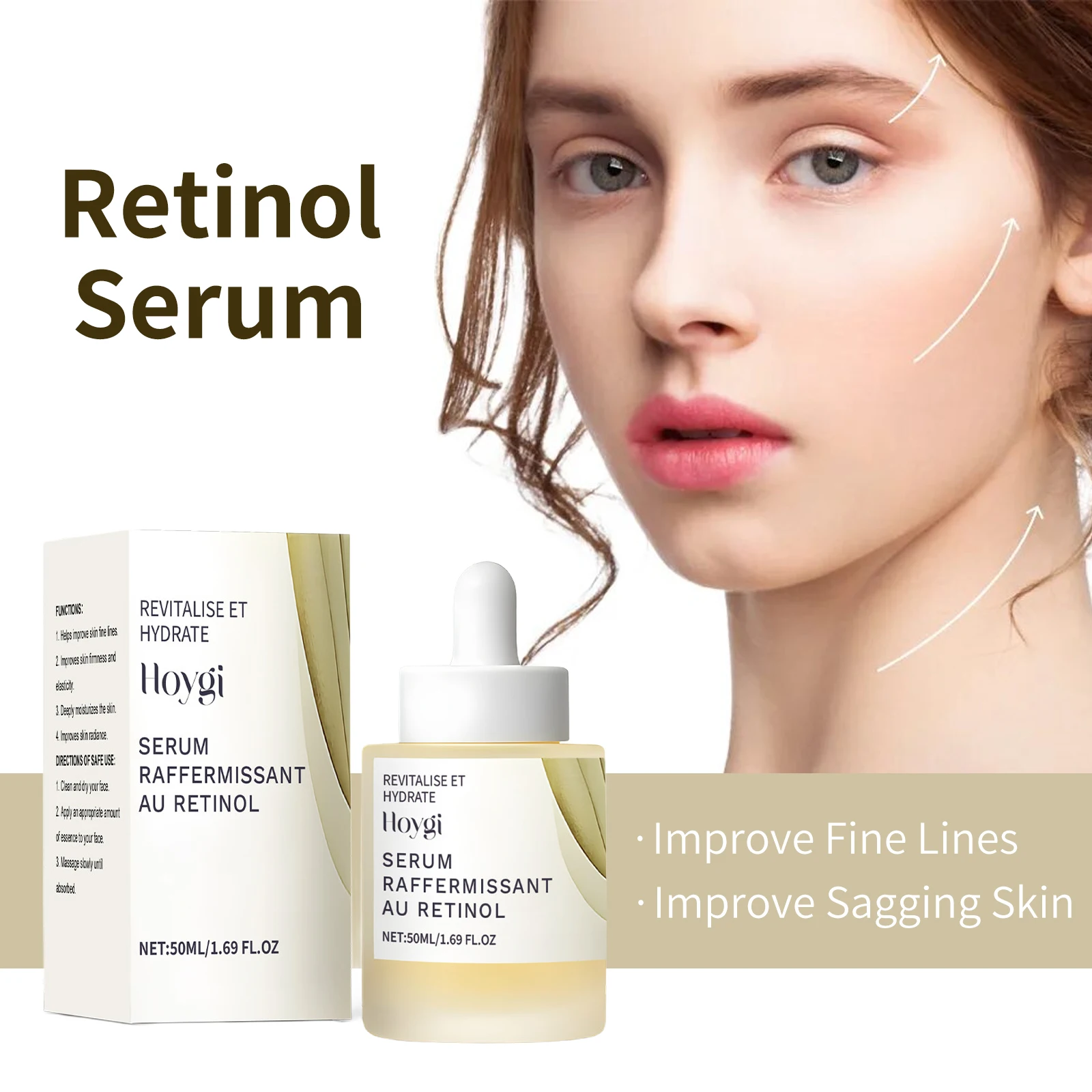 

Retinol Serum for Face Firming Repairing Skin Increase Elasticity Improve Sagging Skin Fade Fine Line Tightening Smooth Essence
