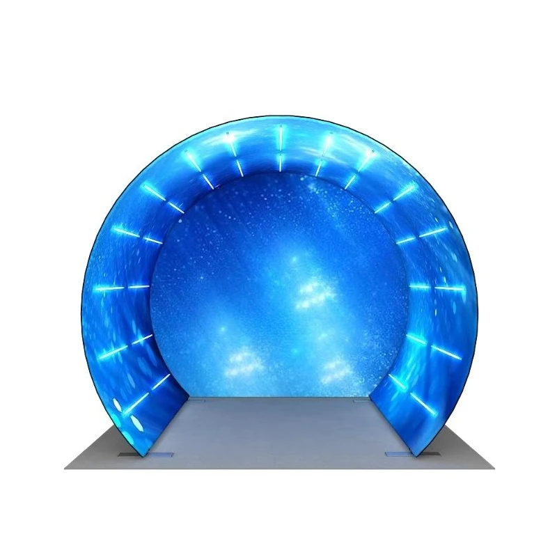 

Aluminum Tool RGB Light Semicircular Photo Background Booth Housing