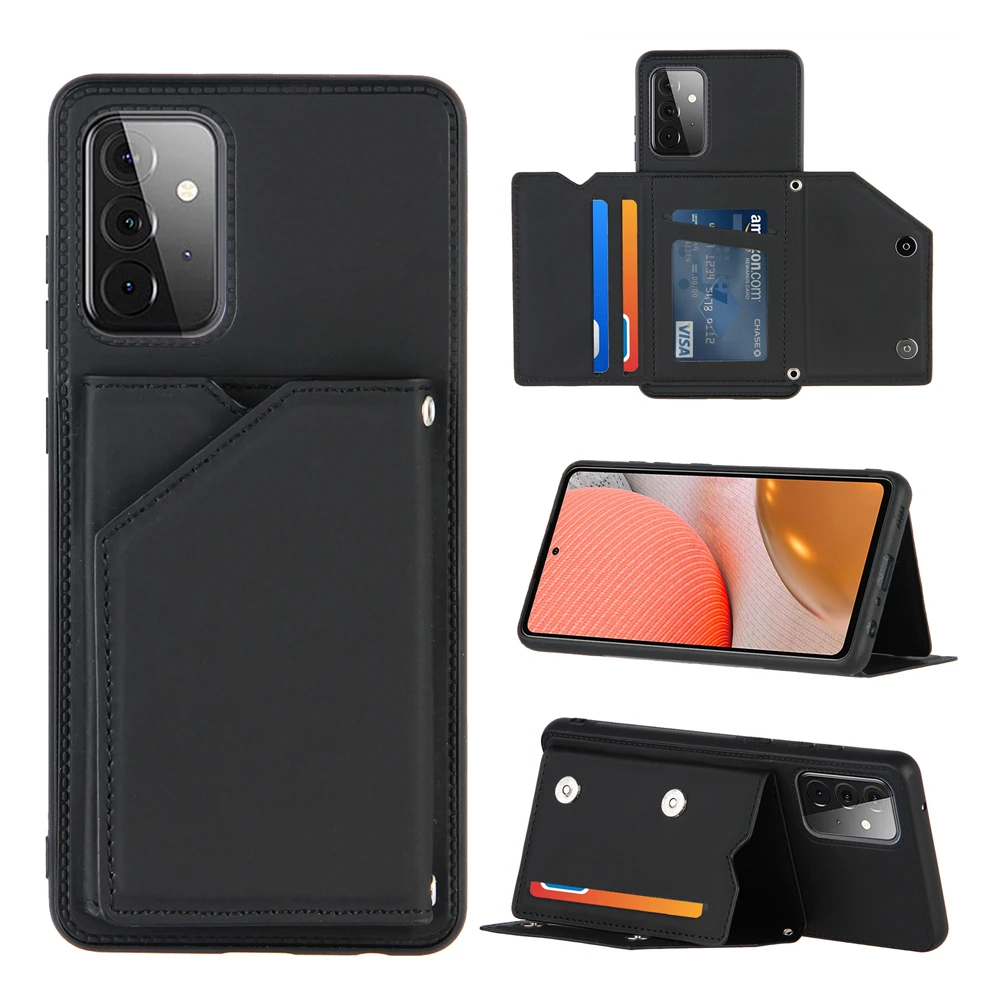 

PU Leather Wallet Case For Xiaomi 12 11T POCO M4 Pro X3 Redmi 9T 9A 9C Note 11 11S 9S 9 10 Pro 10T Card Pockets Back Flip Cover