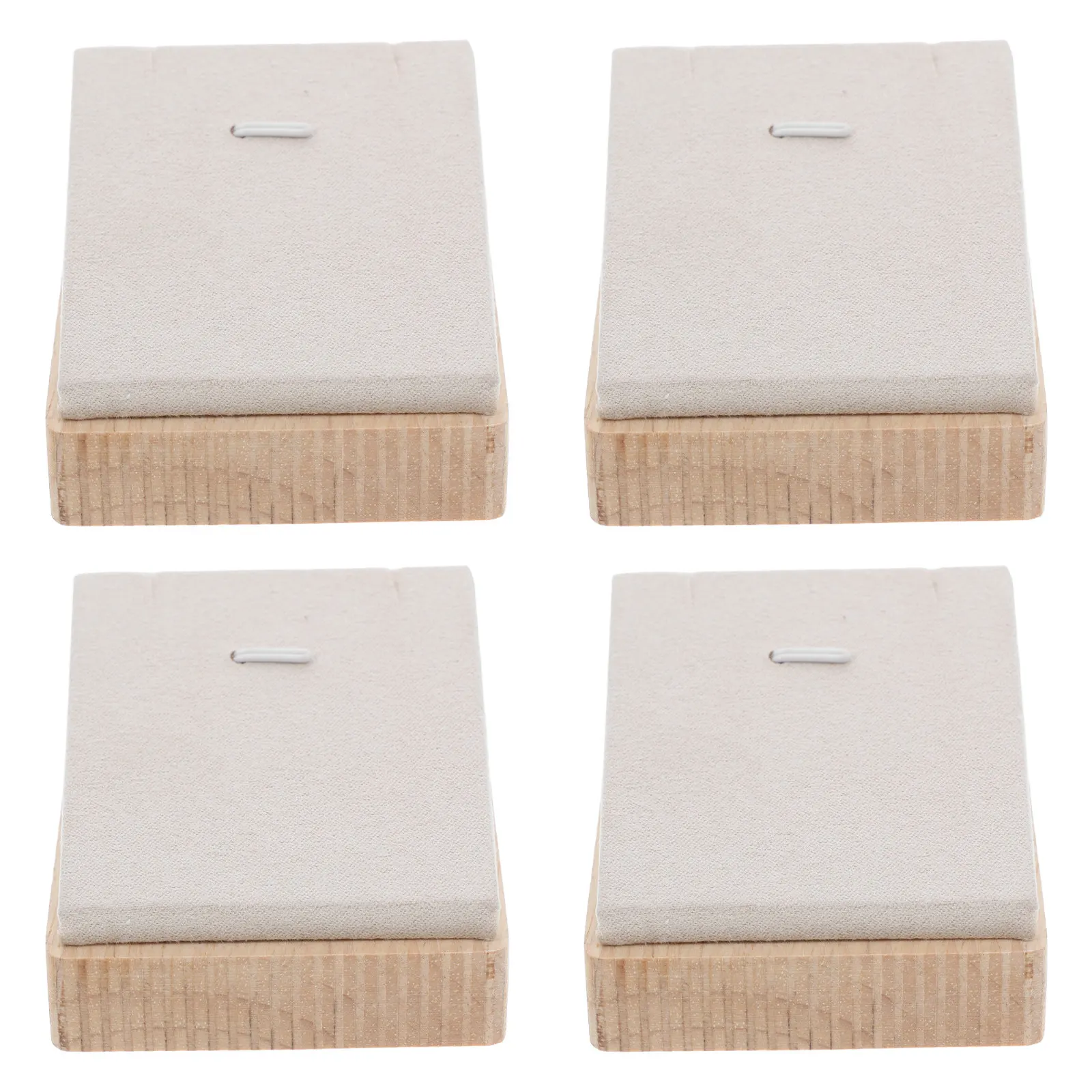 

Набор из 4 современных деревянных подставок для ожерелий, компактный органайзер для ювелирных украшений для женщин и девушек, экономящий место, для подвесок