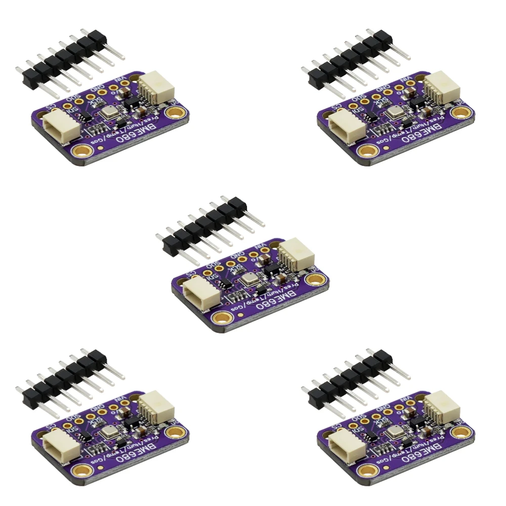 BME680 Sensor Tekanan Kelembaban Suhu Digital MCU-680 Papan Pengembangan Modul Ketinggian Tinggi