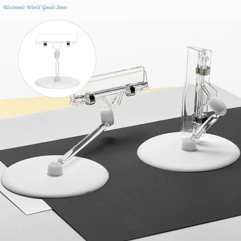 A3PD Price Label Clips Poster Holder Advertising Label Stand for Business Shops Restaurants Price Label Holder Restaurant Desk