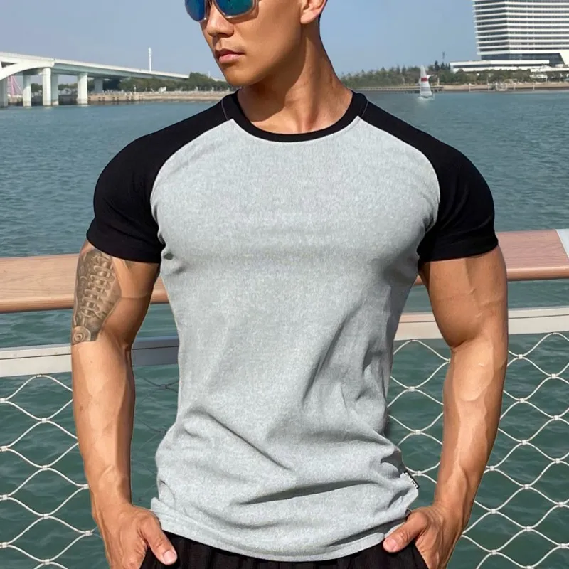 2024 New Men Running Tight T-shirt Compression Quick Dry T Shirt Male Gym Fitness Bodybuilding Jogging Tees Tops Odzież męska