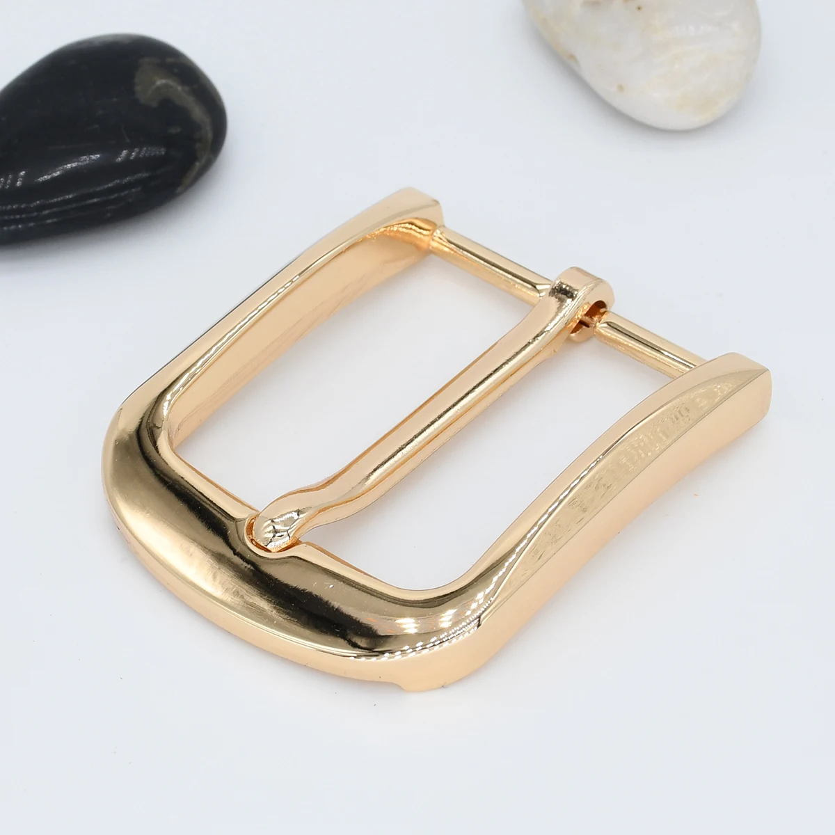 40mm Alloy Plating Belt Buckles Gold End Bar Single Pin Buckle Leather Craft Waistband Belt Parts Accessories