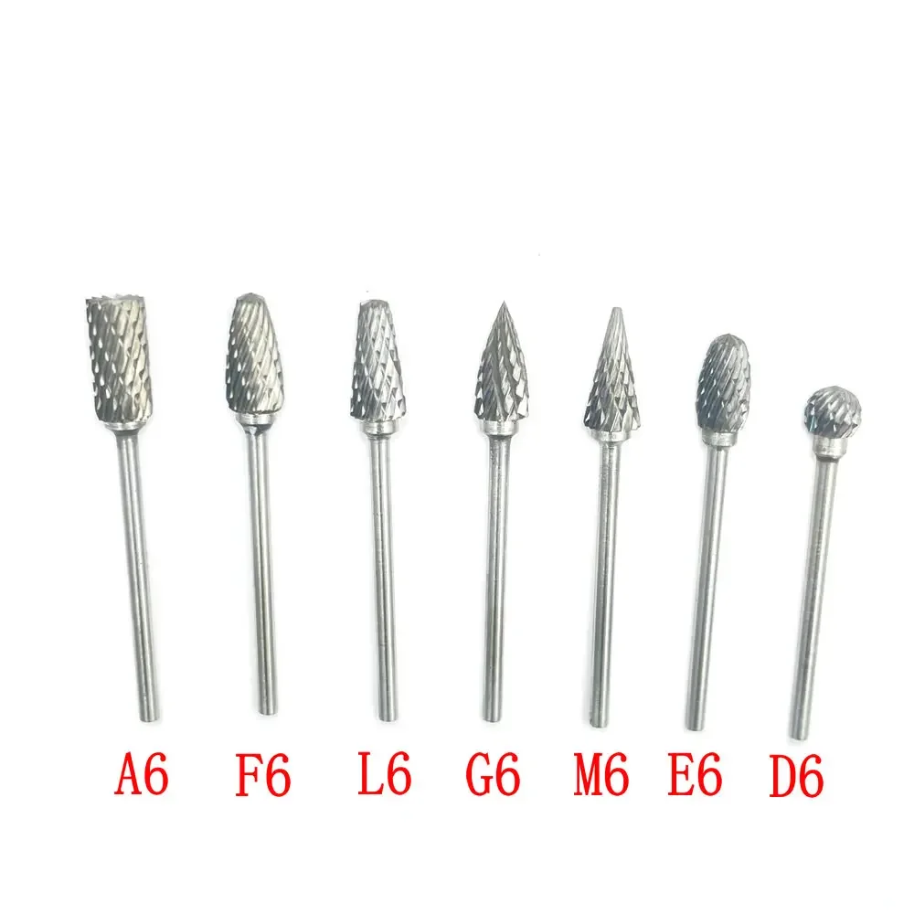 2.35mm Shank Tungsten Steel Carbide Bur Cutter Rotary Tool Bur Double Diamond Cut Rotary Dental Polishing Tools