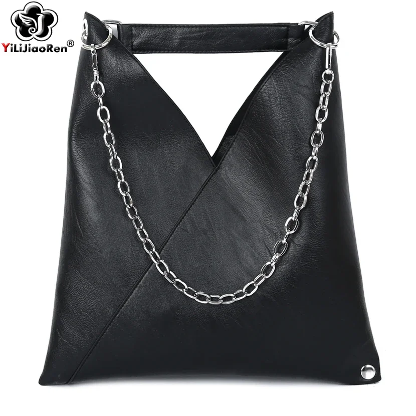 

Bolsos de cuero lujo para mujer, bolsos diseñador de gran capacidad, bolso hombro con cadena Simple, moda tote bags for women