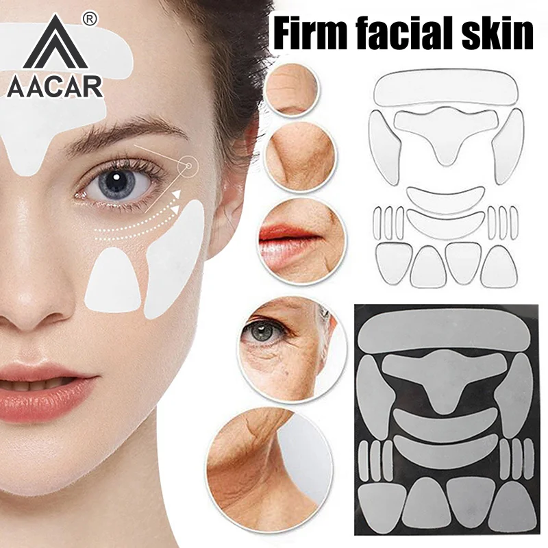 แผ่นแปะหน้าแบบใช้ซ้ำได้ ช่วยลดเลือนริ้วรอย บำรุงผิวหน้า คอ หน้าผาก และลำตัว แผ่นแปะบำรุงผิวหน้าแบบกลางคืน 16 ชิ้น