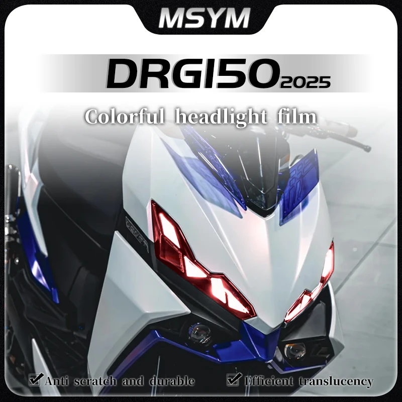 

For SYM DRG150 Drg 150 2025 Second generation golden eye headlight film smoked black tail light sticker instrument accessories