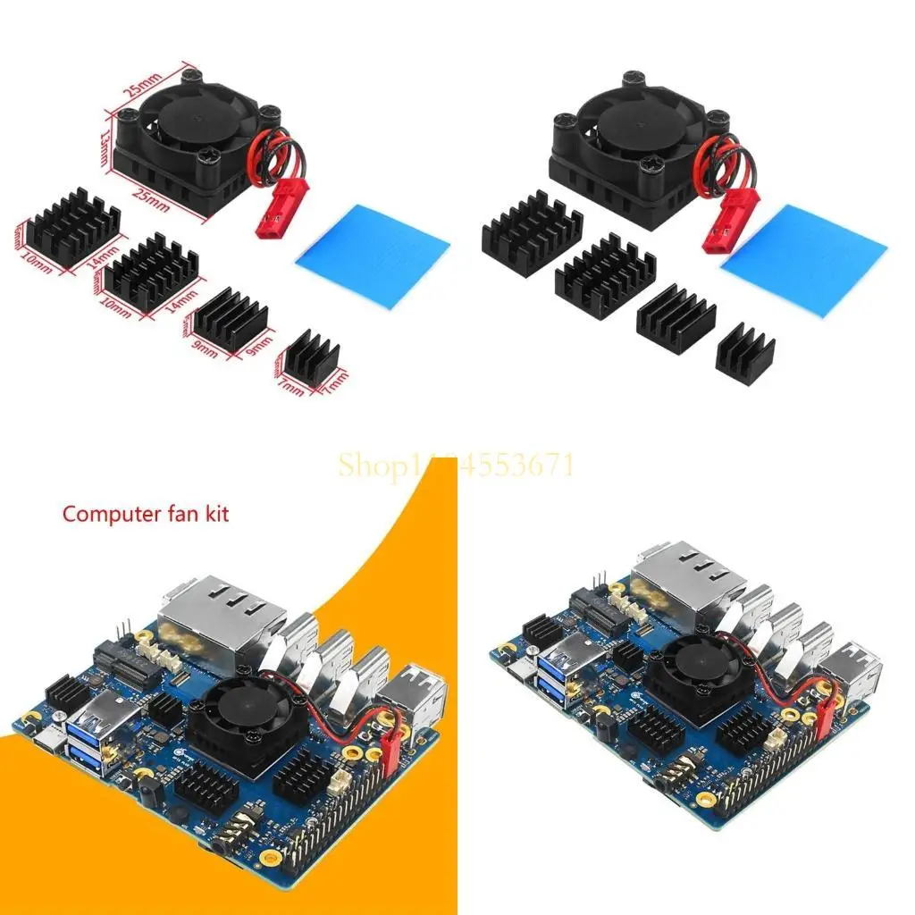 Best Seller Cooling Heat sink with Fan for Orange 5 Perfect for Gaming and Streaming