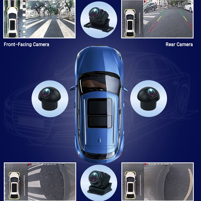 360 degree vehicle security fashion camera