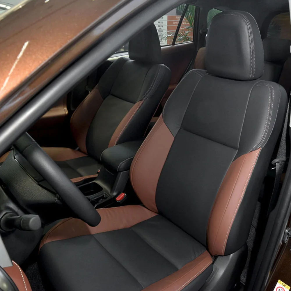 

Nappa Leather For Toyota RAV4 2012 2013 2014 2015 2016 2017 2018 Custom Car Seat Covers Set Interior Protector Accessories