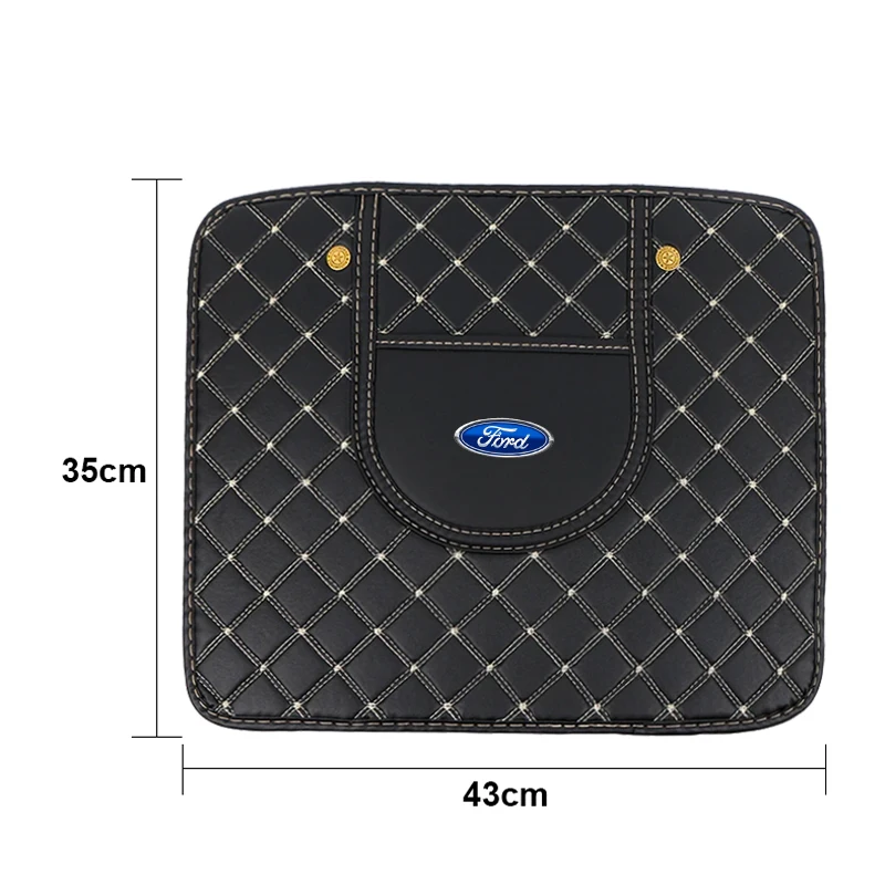 Car Seat Back Storage protective Pad Prevent Kick Mat For Ford Focus Mondeo Kuga Fiesta MK7 Escort Explorer Edge 2 4 MK2 MK4