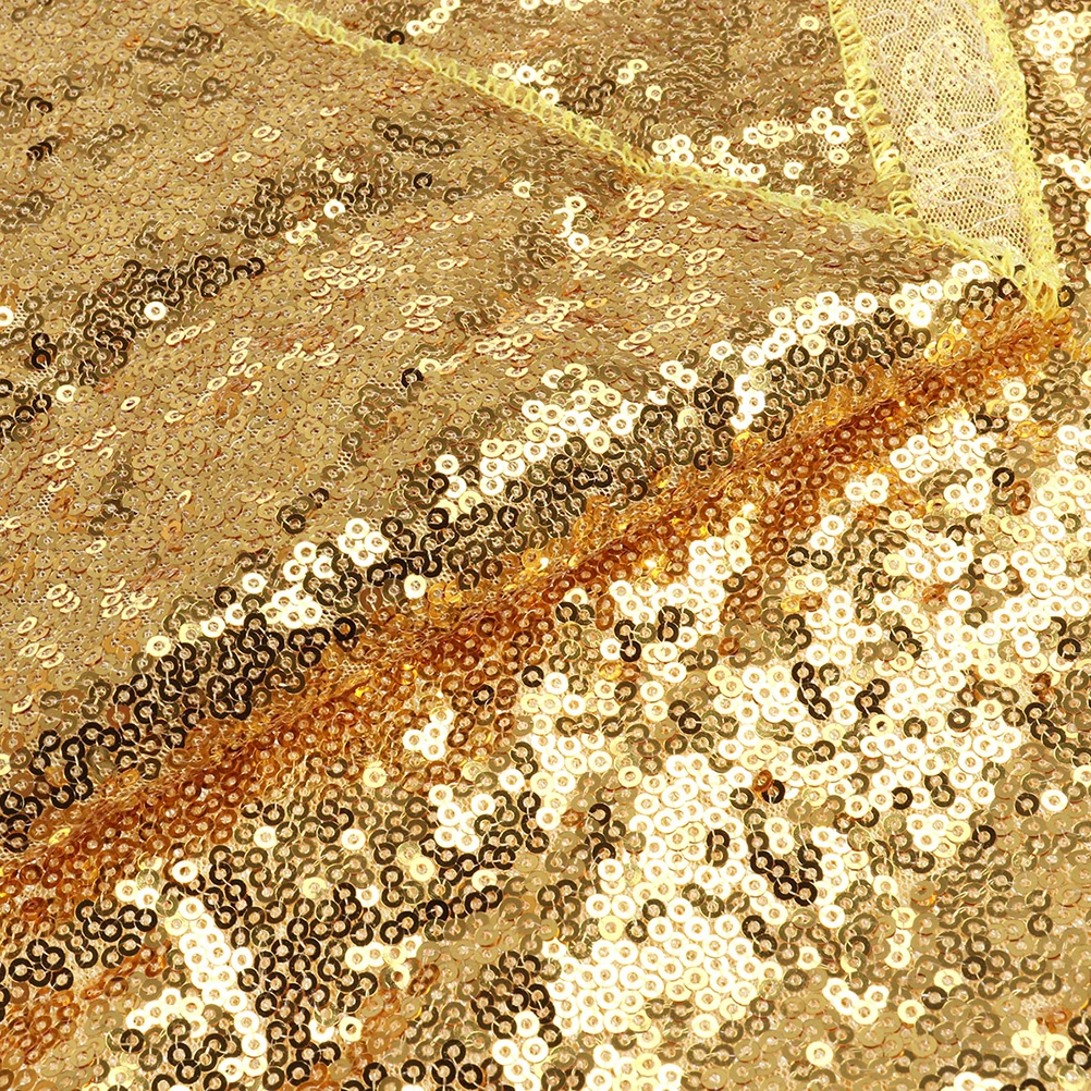 

Sequin Table Runner Rectangular Party Wedding Decoration Reusable Glitter Home Textile Bright Banner Tablecloth Overlay