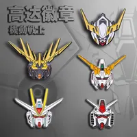 Original Japanese Anime Cartoon Gundam Brooch Mobile Warrior RX-78 Cartoon Badge Clothins Case Decoration Accessories Kids Gifts