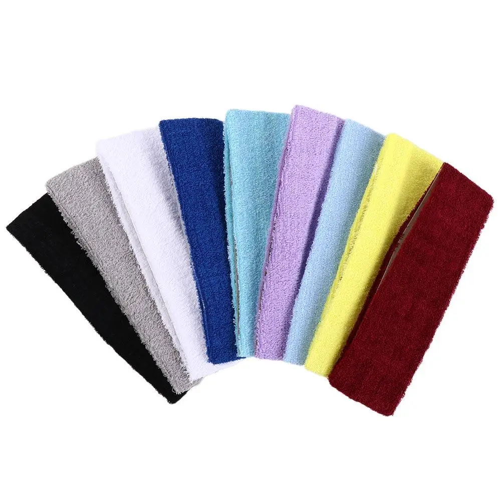 Comfortable Unisex Sport Gym Fitness Basketball Head Band Cotton Accessory Headband Sweatband Stretch Head Bands Yoga Hairband