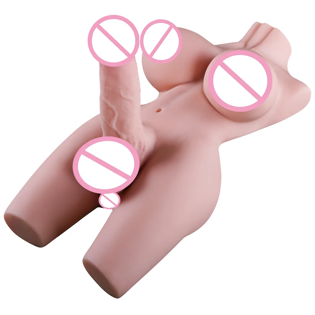 Biseksualny Femboy Onahole seks lalka tułowia seks lalka wibratory Futanari mężczyzna masturbacja pochwy sztuczna cipka podwójne kanały Anal