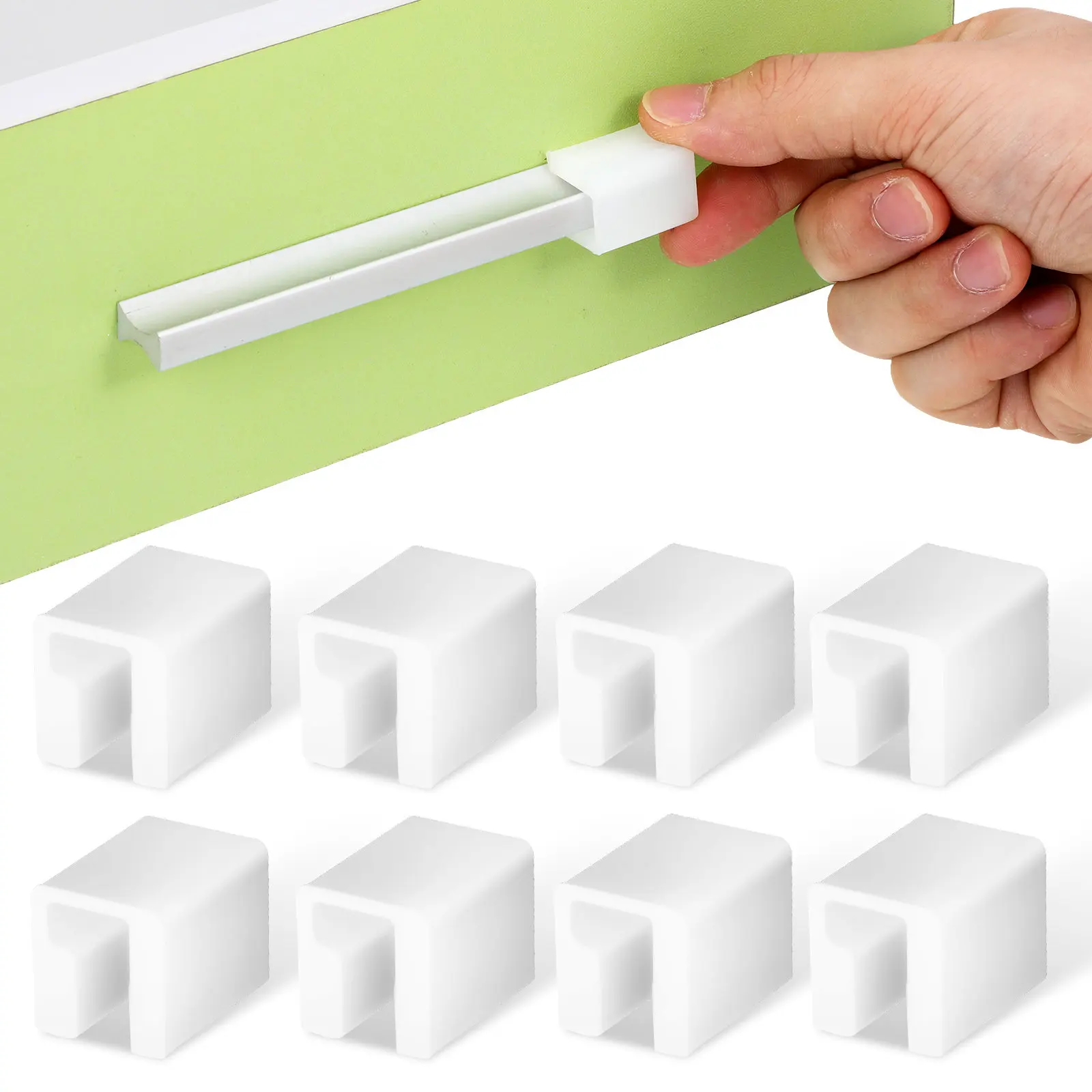 

8Pcs Silicone Corner Protectors Clear Child Safety Furniture Guards for Baby Proofing Drawer Doors Cabinets Edge Protection