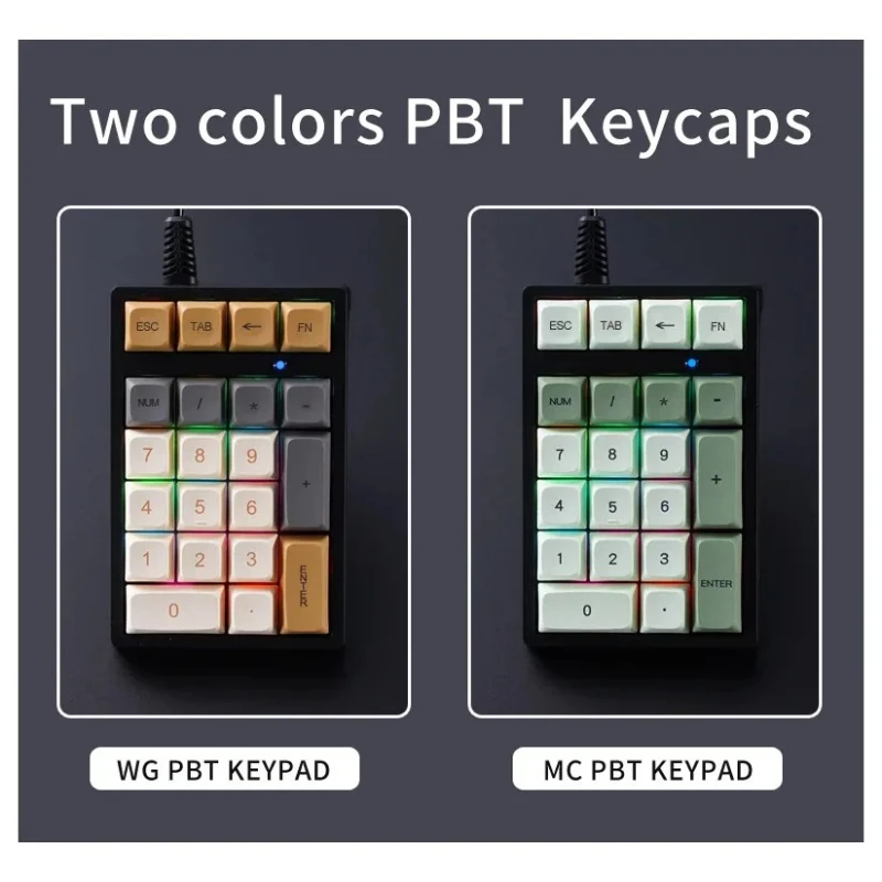 

APAYADO T21 Проводная механическая цифровая доска, 21 клавиша с подсветкой, портативная для бухгалтерского учета/финанса/туристики