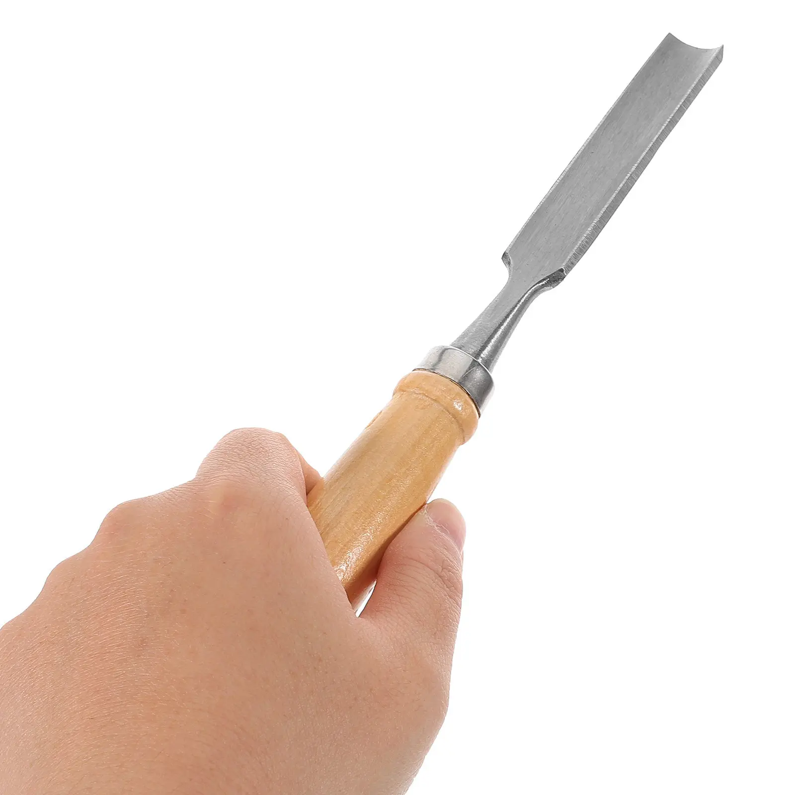 1Pcs Wood Carving Gouge Chisel Semicircle Wood Craft Chisel for Woodworking Carving Projects Softwood Hardwood Chisels