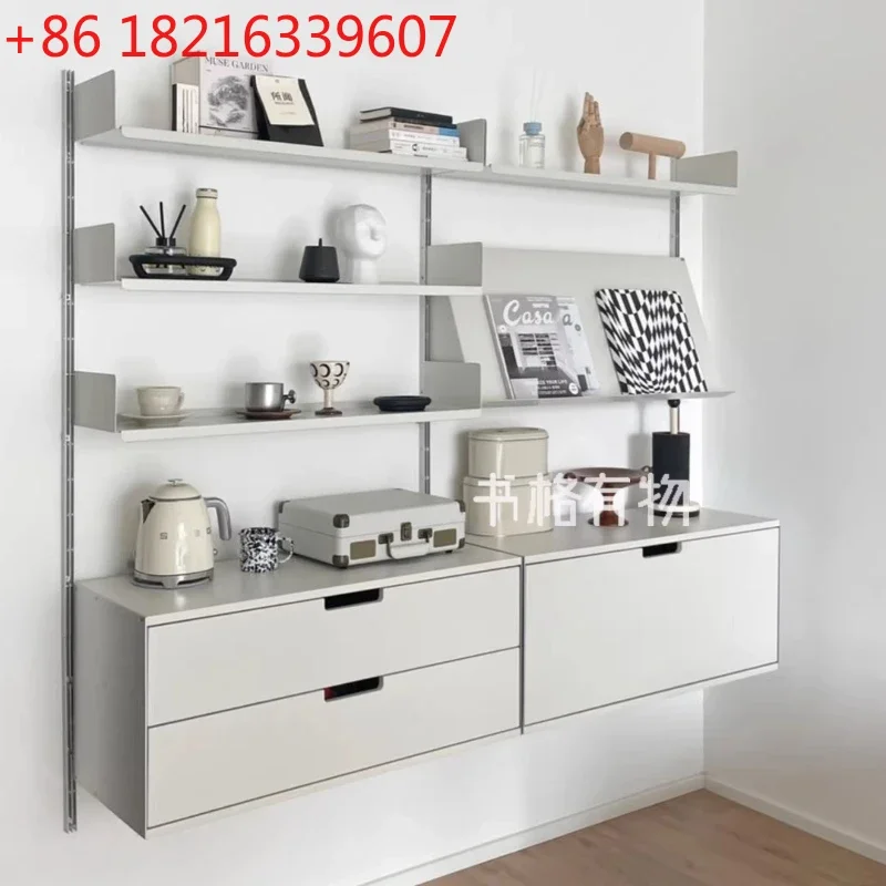 TAO Modern Simple Bookcases Large Capacity Fashionable Bookcases French Retro Living Room Furniture Zu Bucherregalen YS40CC