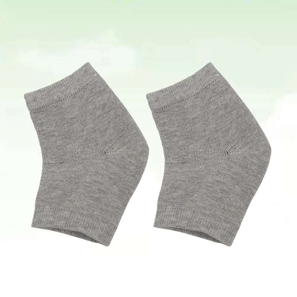 Gel Heel Socks Open Toe Moisture-Retaining Repair Socks for Cracked Heels with Gel Padding Breathable Holes Non-Slip Ankle
