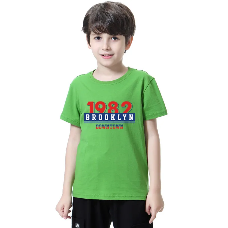 Kids Brooklyn Letter Print T Shirt Boy Girl Graphic Harajuku 2024 Streewear Clothes Causal Tops Tee