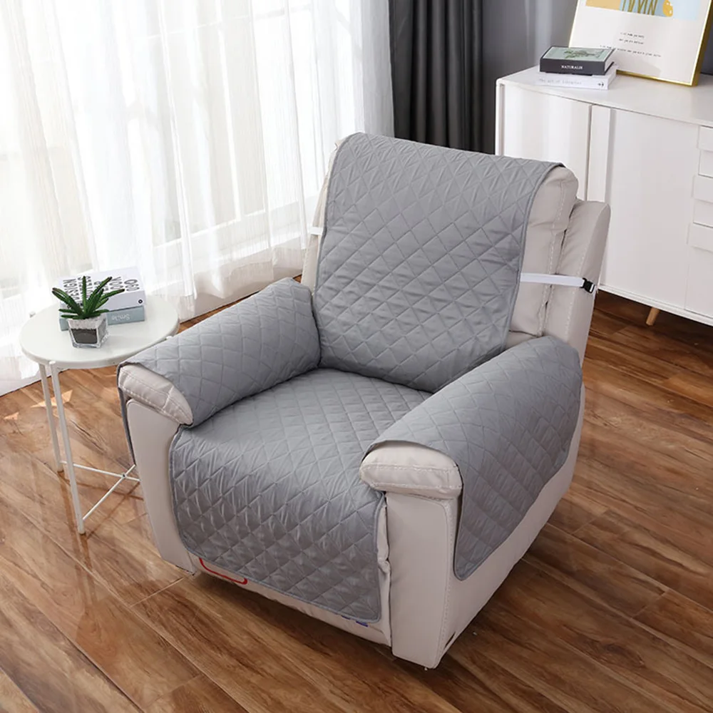 Quilted Anti-wear Recliner Sofa Cover For Dogs Pets Kids Anti-slip Couch Cushion Slipcover Armchair Furniture Protector Washable