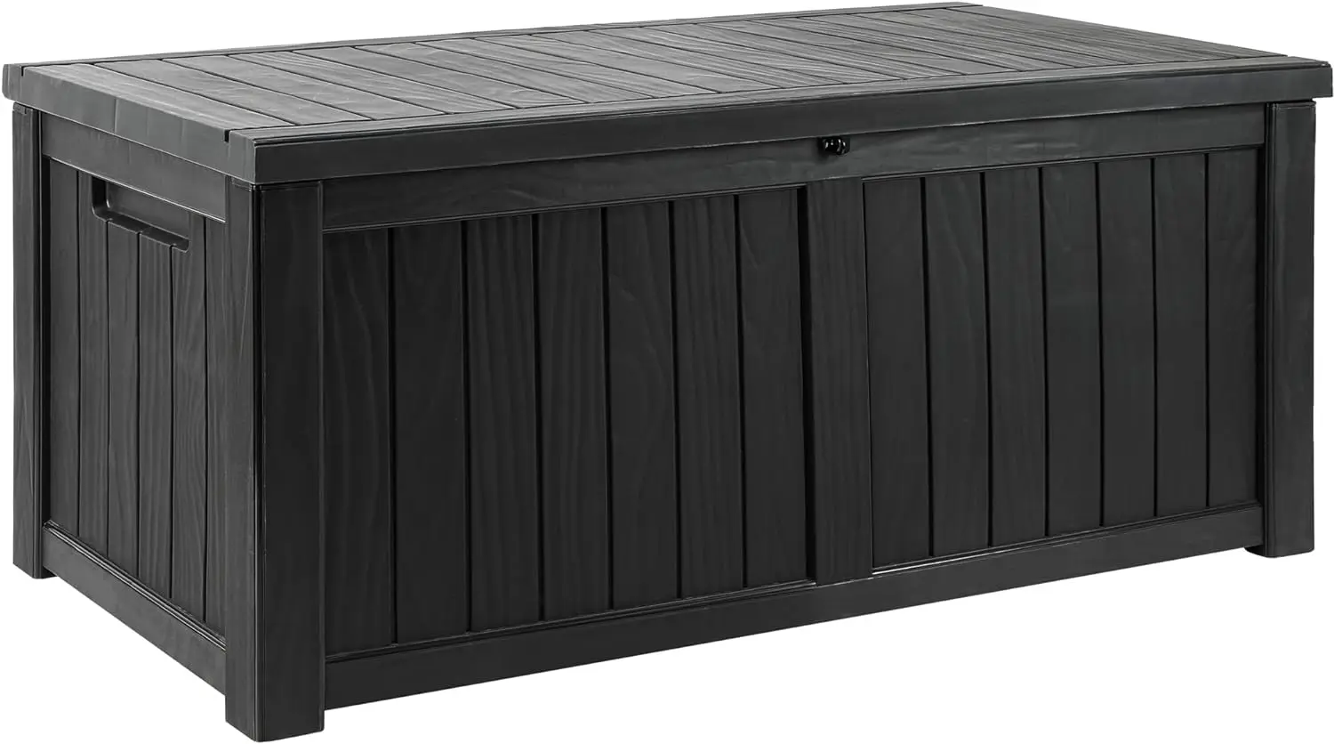 

DWVO 120 Gallon Large Deck Box, Outdoor Lockable Storage Bin for Gardening Tools, Pool floats, Patio Cushions, Waterproof and UV