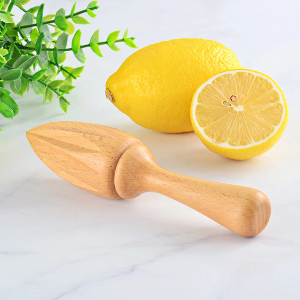 

2Pcs Beech Citrus Reamer Lemon Juicers Manual Fruit Squeezer Kitchen Tool for Fresh Juice Flavoring Cocktails Fruit Reamer