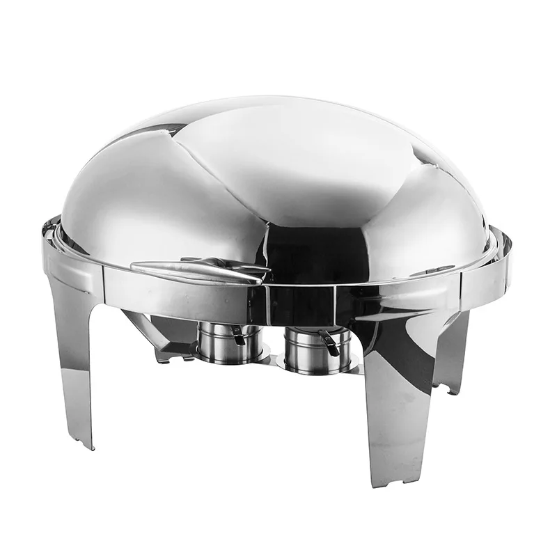 

Stainless steel, egg-shaped dining stove, commercial, full clamshell hotel buffet stove alcohol