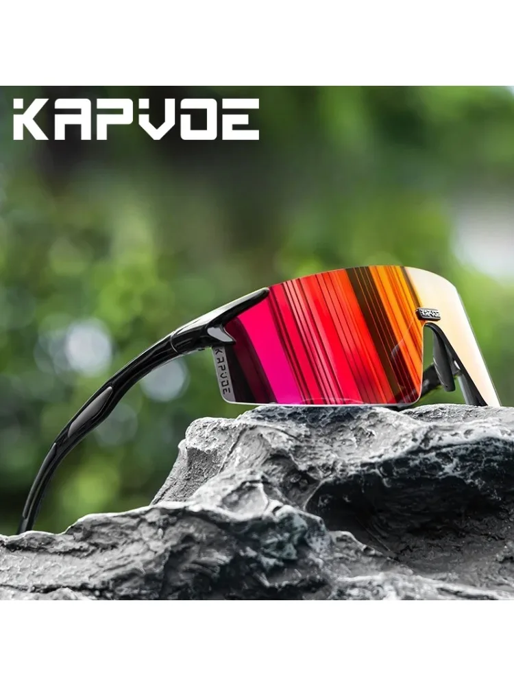 AliExpress kapvoe Kapvoe Hiking Eyewear Rimless Cycling Sunglasses Fashion Cycling Glasses for Men Goggles MTB Sports Bike Eyewear Outdoor UV400