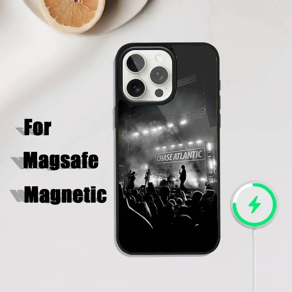 حافظة هاتف C-Chase Atlantic Music Group iPhone 17,16,15,14,13,12,11,Pro,Max,Plus,Mini,SE4,E شحن لاسلكي Magsafe مغناطيسي