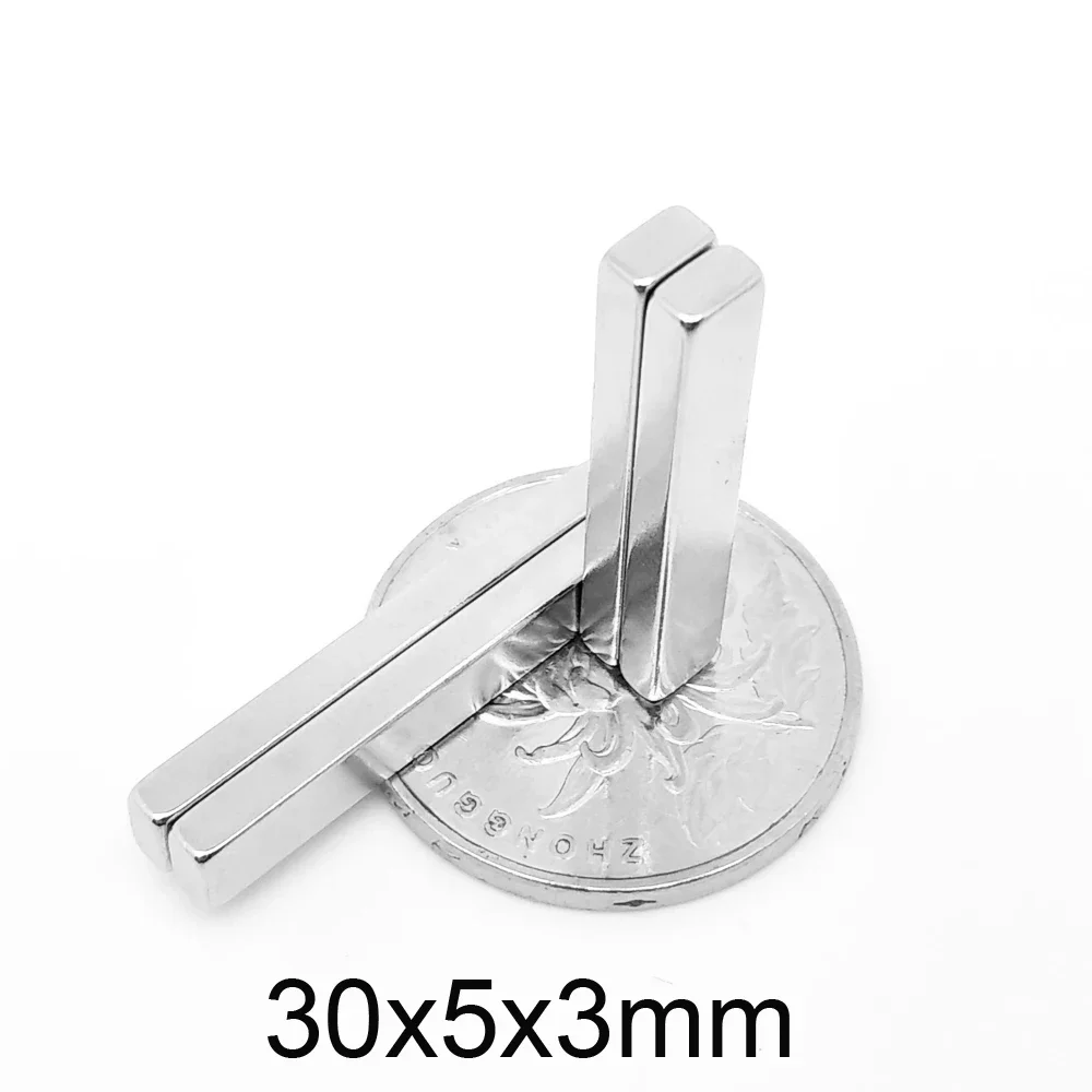 30x5x3mm Square Small Magnet 20x5x3mm Suitable For Refrigerators, Offices DIY 60*5*3 50*5*3