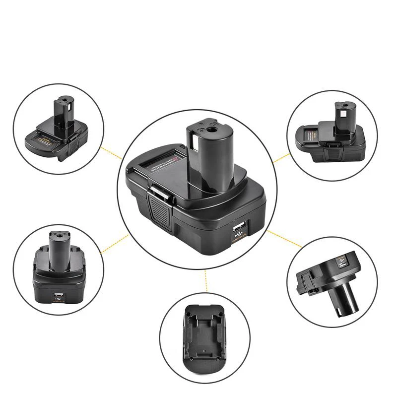 

【НОВЫЙ СПИСОК】2 шт. адаптер преобразователя литиевой батареи от 20 В до 18 В для Dm18rl и Dm18m