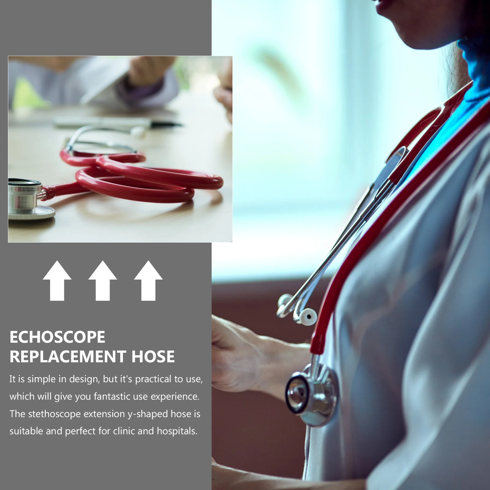 

3 шт. Y-образная трубка для стетоскопа, высококачественный сменный удлинитель шланга для надежной клиники и выступлений в больнице