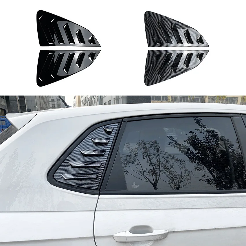 

Car Rear Window Louver Shutter Side Vent Cover Trim For olkswagen Polo MK6 2018 2019 2020 2021 2022 2023