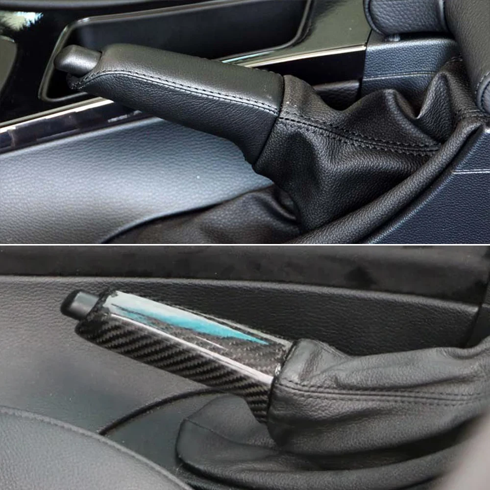 Car Parking Brake Handle Handbrake Lever Cover For BMW X1 X3 Z4 E81 E82 E87 E88 E90 E91 E92 E93 E60 E61 E63 E64 E84 E83 E85 E86 - view 6