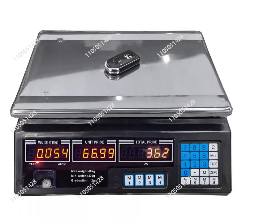 

English Version of The Electronic Scale, 40kg Weighing with 2g Accuracy, Standard Version with English Keypad