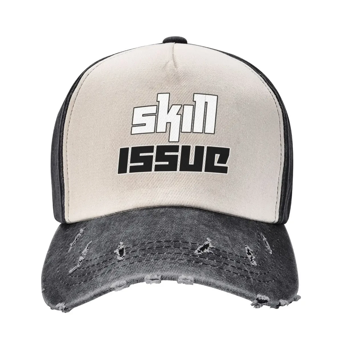 Skill Issue Typographic Meme Baseball Cap derby hat Kids Hat foam party Hat Women's 2025 Men's