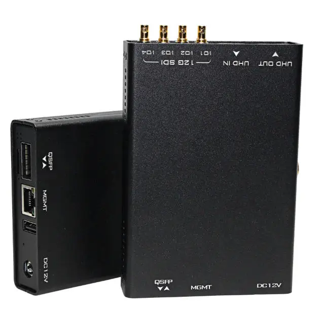 Bidirectional 12G SDI ST2110 IP Converters 40G ST2110 4x12G SDI BiDi Uncompressed 4K UHD 4:2:2 Video Converter DeviceWell DM501A