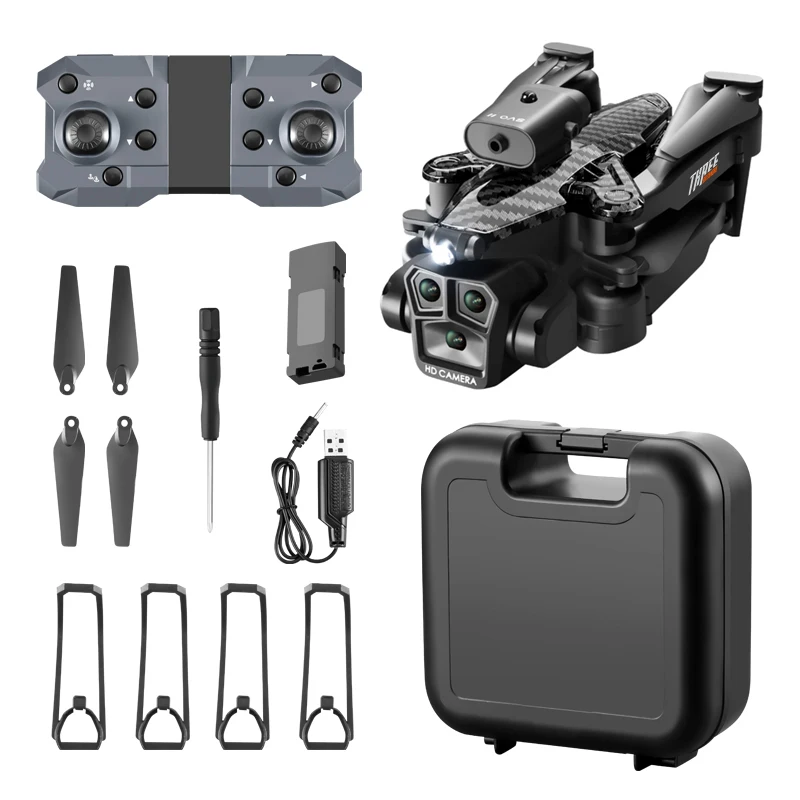 2024 New K10 Max Professional Aerial Photography Three Camera HD Drone Wide Angle Obstacle Avoidance RC Quadcopter Toys Gifts