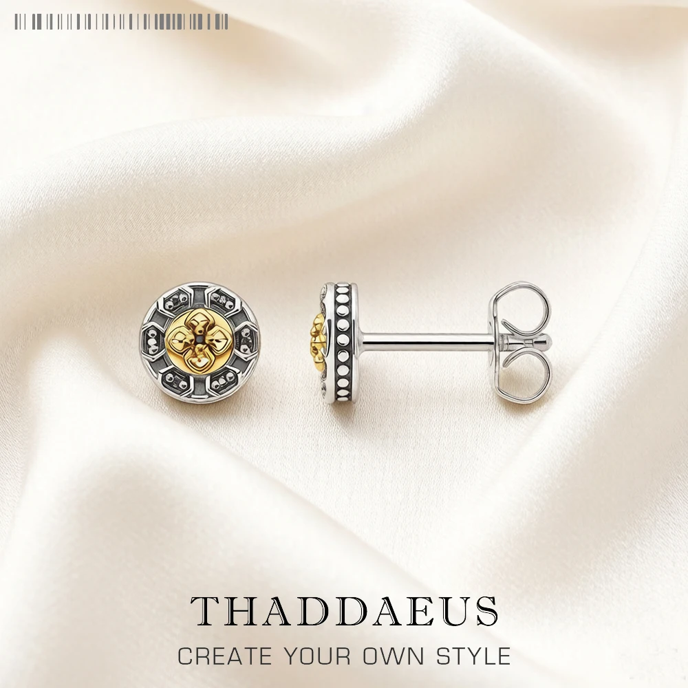 Ohr Studs Kreuz Schwarz Steine Gold Europa Stil Delicate Mythen Feine Jewerly Für Frauen Männer Vintage 925 Sterling Silber Geschenk
