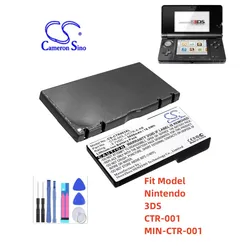 Game Console Battery For Nintendo C/CTR-A-AB  CTR-003 3DS  CTR-001  MIN-CTR-001 Capacity 5000mAh / 18.50Wh Type  Li-ion  3.70V