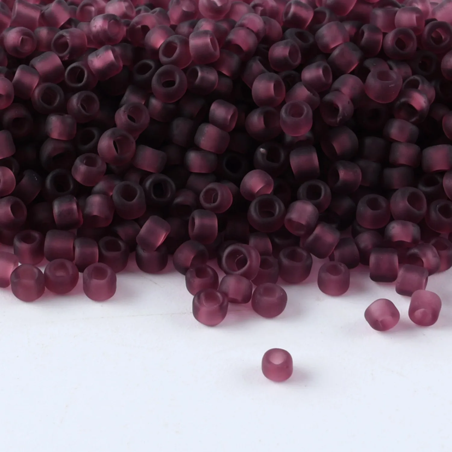 Hochwertige transparente matte Farbperlen CJ 11/0, 10g/Tube, geeignet für alle Arten von DIY-Bastelarbeiten usw. – Detail 20