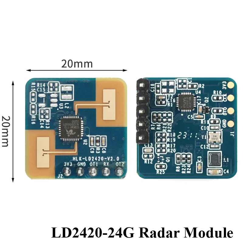 LD2420 24G Millimeter Wave Radar Sensor Intelligent Human Body Micro Motion Module ISM Band High Sensitivity Low Consumption