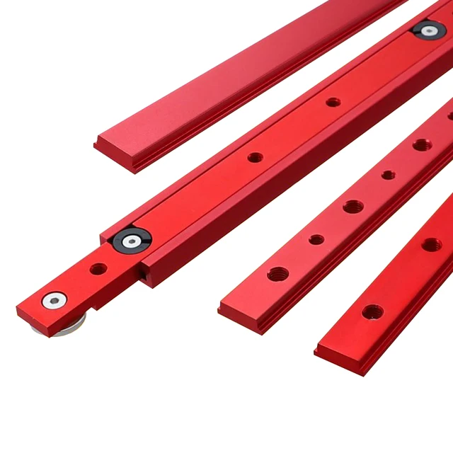 Piła stołowa Pręt ukośny Suwak Gauge Pręt T Slot Miter Track M6/M8T Śruba Mocowanie Szczelina Stop aluminium dla majsterkowiczów Router do obróbki drewna