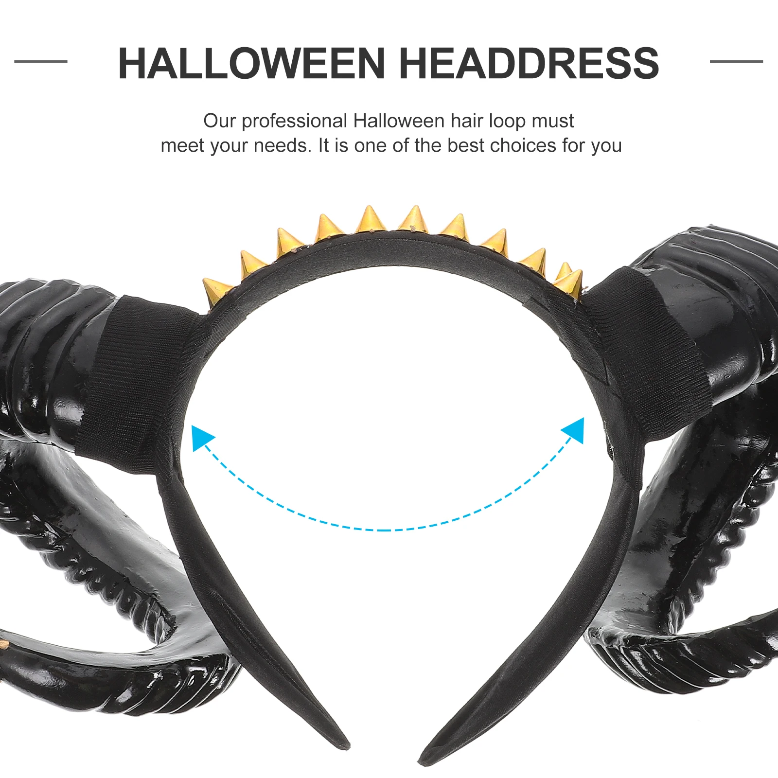 

s Sheep Horns Headb Hair Accessories Lightweight Non fading Claw Headdress Halloween Party Dress Up Cosplay Theme