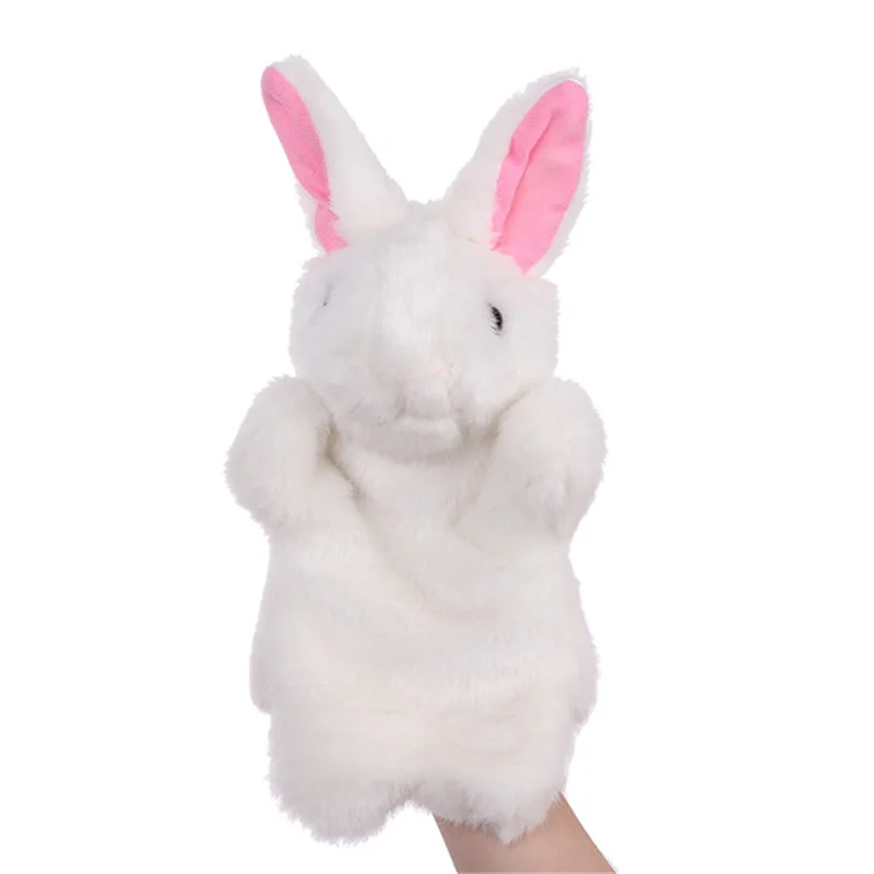 Kaninchen Handpuppe Cartoon Ostern Bunny Finger Handschuh Stofftier Muppet Kinder Frühe Pädagogische Jungen Mädchen Theater Spielzeug Puppen