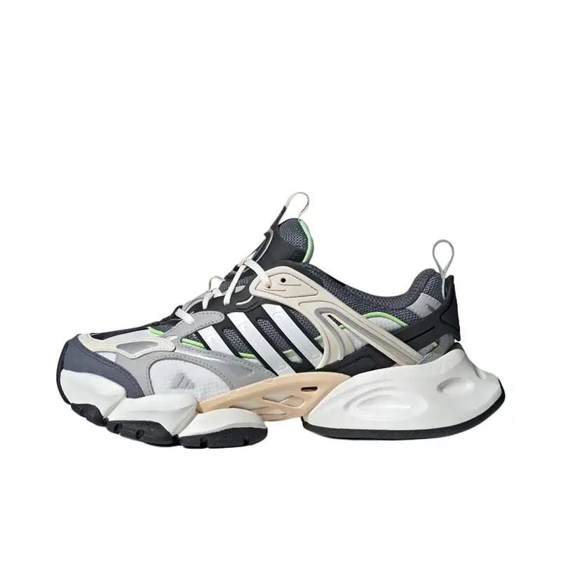 Adidas XLG Runner Deluxe Men's and Women's Grey Zongbo Round Head Light Sport Light Mecha Shoes Increasing Running Shoes